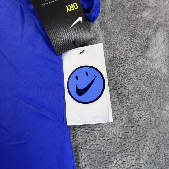 Nike Shirt Boys Large Blue Dri-Fit Cotton Football Graphic Athletic New Tag - Picture 4 of 11